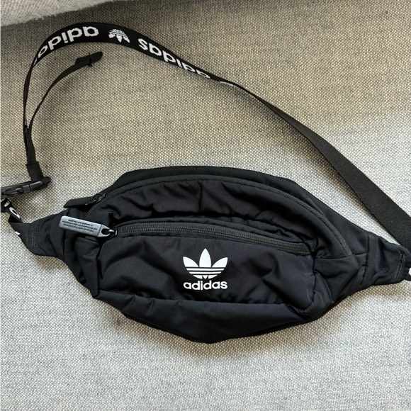 adidas Handbags - Adidas Black Trefoil Waist Pack